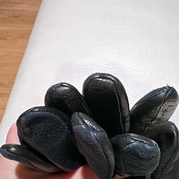 Genuine Leather Gloves with Wool Lining sz. 7.5 Made in Italy - Picture 6 of 8